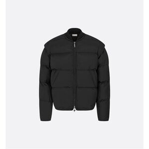 DIOR HOMME Men's Technical Fabric Utility Bomber Jacket Men BLACK Outerwear